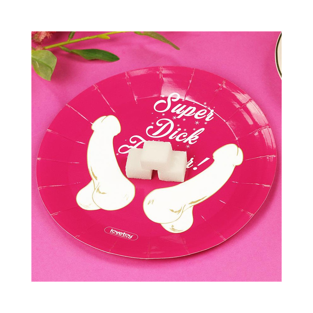 Set 6 Farfurii Super Dick Forever, Nr. 2, Erotic24.ro