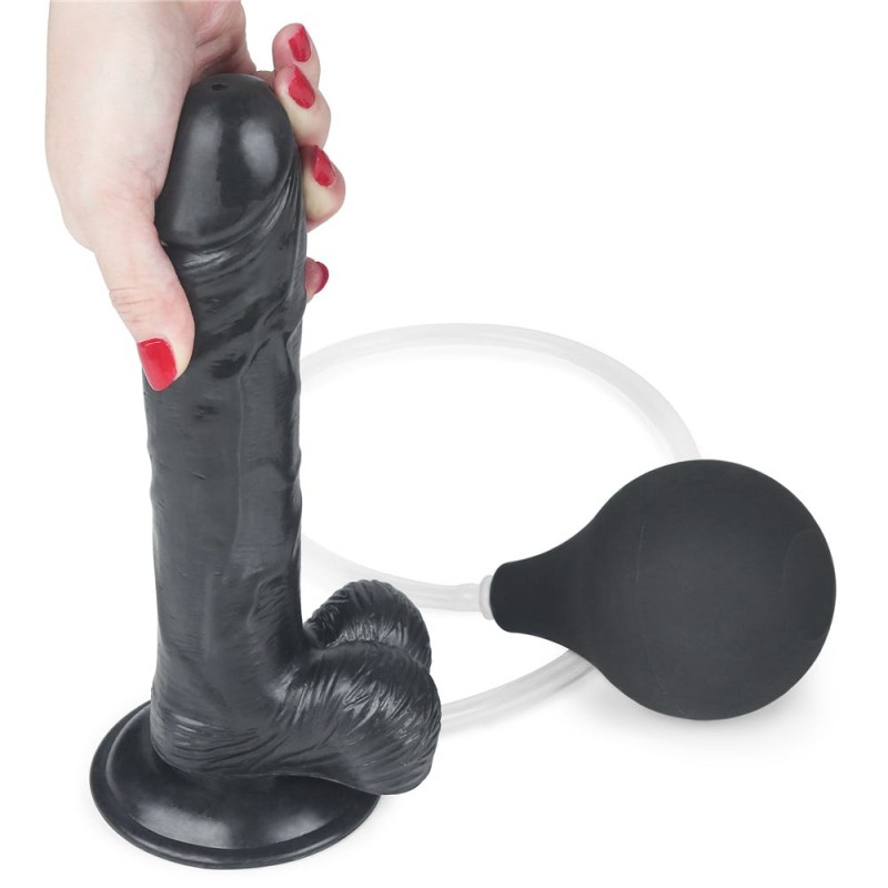 Dildo cu Ejaculare Squirt Extreme Negru 23 cm, #3, Erotic24.ro