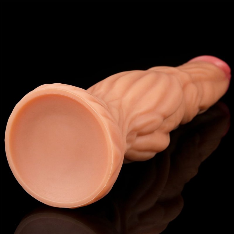  Dildo Dubla Densitate Silicon Lichid Natural 25 cm, #8, Erotic24.ro