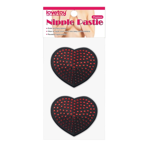 Acoperitoare pentru Sfarcuri Red Diamond Heart Reutilizabile, #3, Erotic24.ro