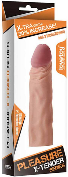 Prelungitor Penis PleasureX Tender Natural, #5, Erotic24.ro