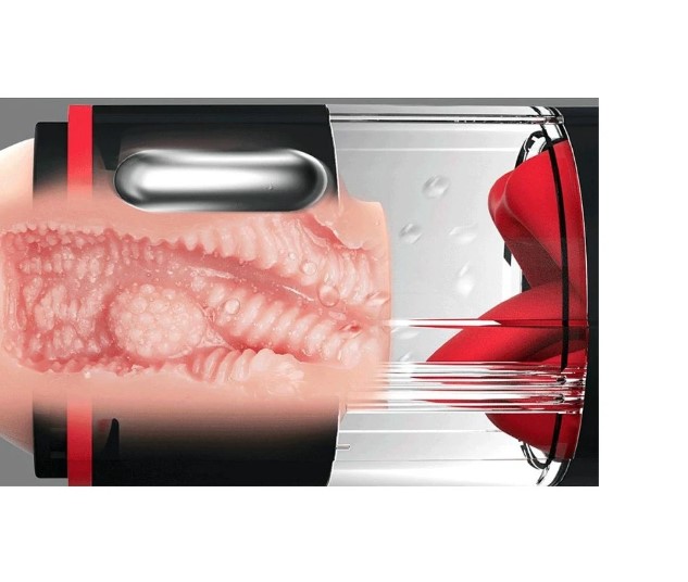 Stimulator Unisex Dream Lover Galaku, 7 Moduri Vibratii, 7 Moduri Licking, Silicon, USB, Rosu, Nr. 2, Erotic24.ro