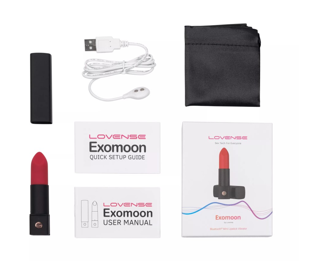 Vibrator Lipstick Lovense Exomoon Bluetooth Control Free App , #4, Erotic24.ro