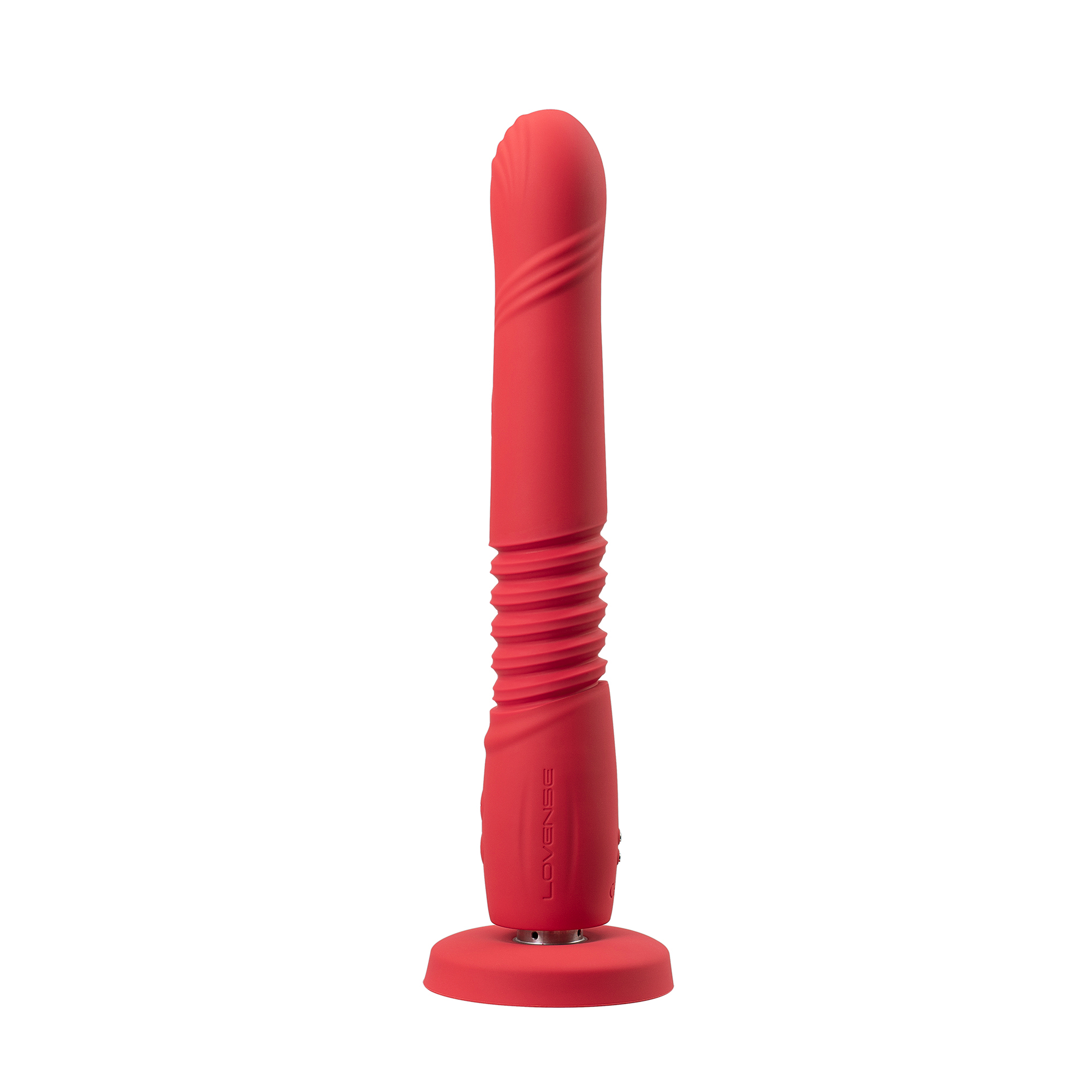 Vibrator Gravity Thursting Lovense, Bluetooth Control, Free App, Silicon, Rosu, 25.9 cm, #2, Erotic24.ro