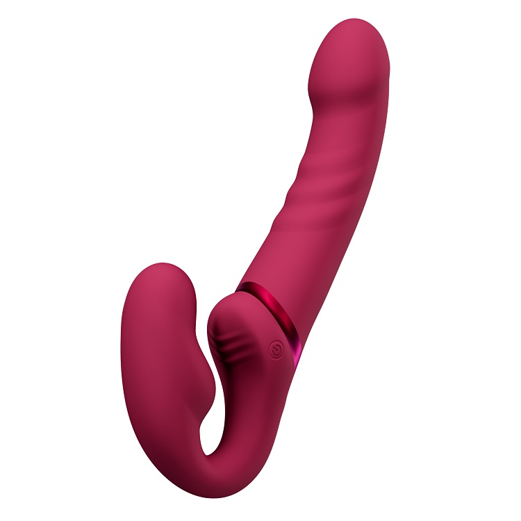 Strap-on Lovense Lapis Bluetooth Control, Free App, IPX7, Silicon, Rosu, #2, Erotic24.ro