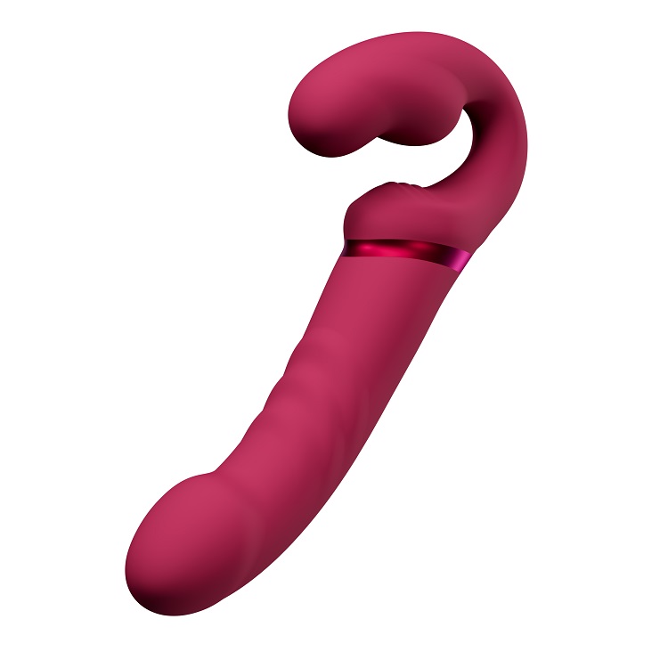 Strap-on Lovense Lapis Bluetooth Control, Free App, IPX7, Silicon, Rosu, #7, Erotic24.ro