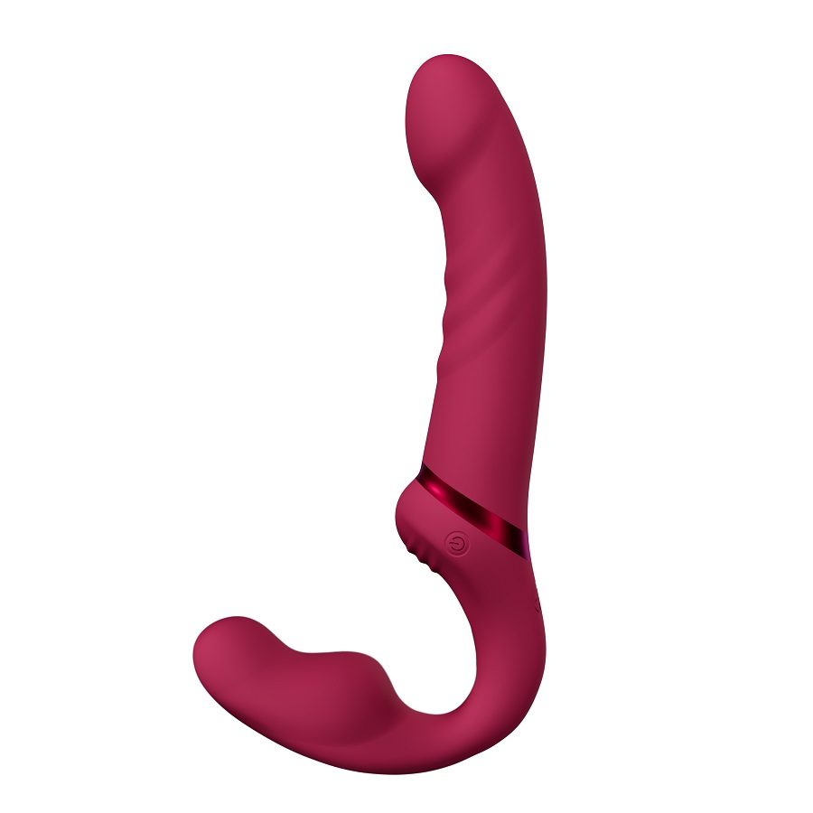 Strap-on Lovense Lapis Bluetooth Control, Free App, IPX7, Silicon, Rosu, #3, Erotic24.ro