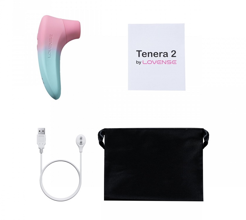 Stimulator Clitoris Lovense Tenera 2 Bluetooth Control, Free App, IPX7, Silicon, Roz/Albastru, Nr. 7, Erotic24.ro
