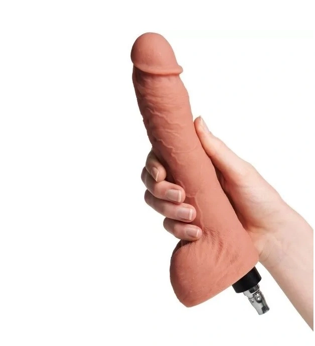 Dildo M Lovense pentru masina de sex, VAC-U-LOCK, TPE, Natural, 21 cm, #2, Erotic24.ro