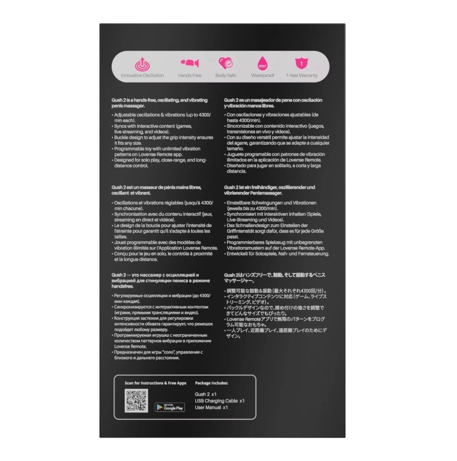 Masturbator Lovense Gush 2, Aplicatie Mobila, Silicon, USB, Verde, #7, Erotic24.ro