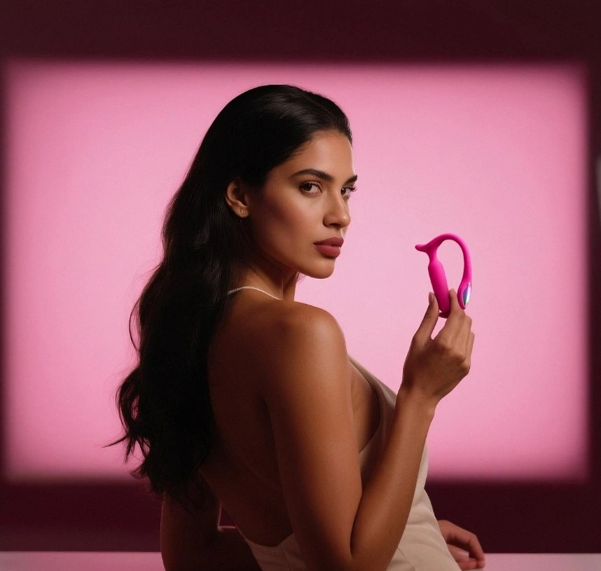 Vibrator Lovense Lush Anal, Bluetooth Control, Free App, Silicon, Roz, Nr. 8, Erotic24.ro