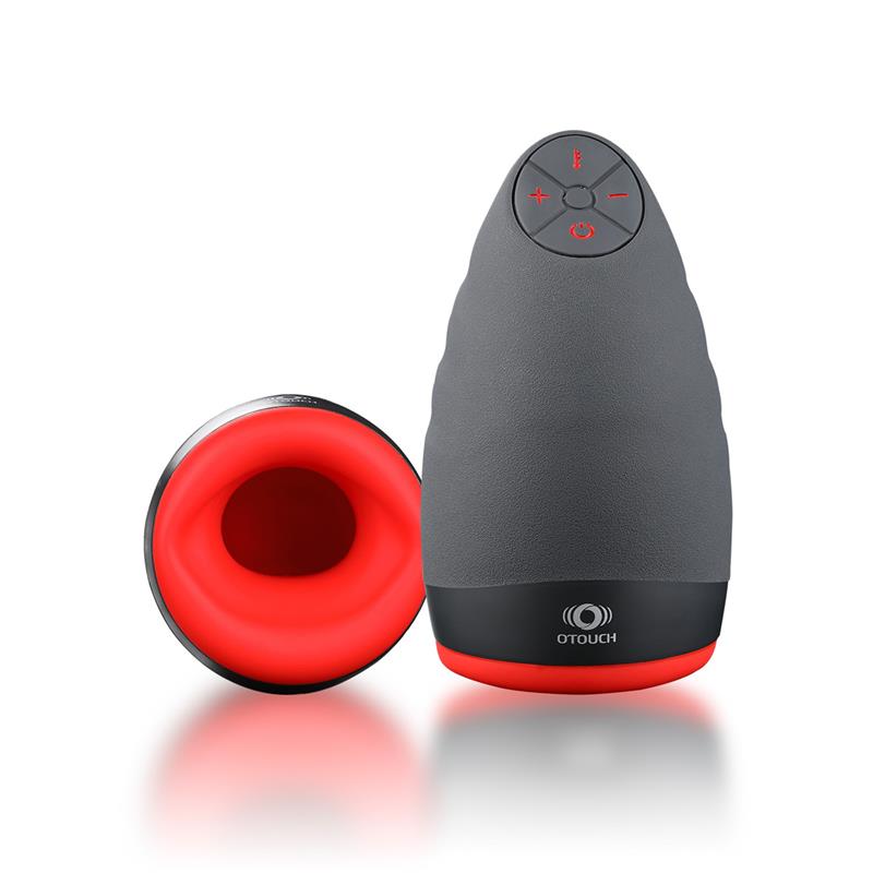 Masturbator Chiven1 Intelligent Heating&Vibration, Silicon, USB, Negru