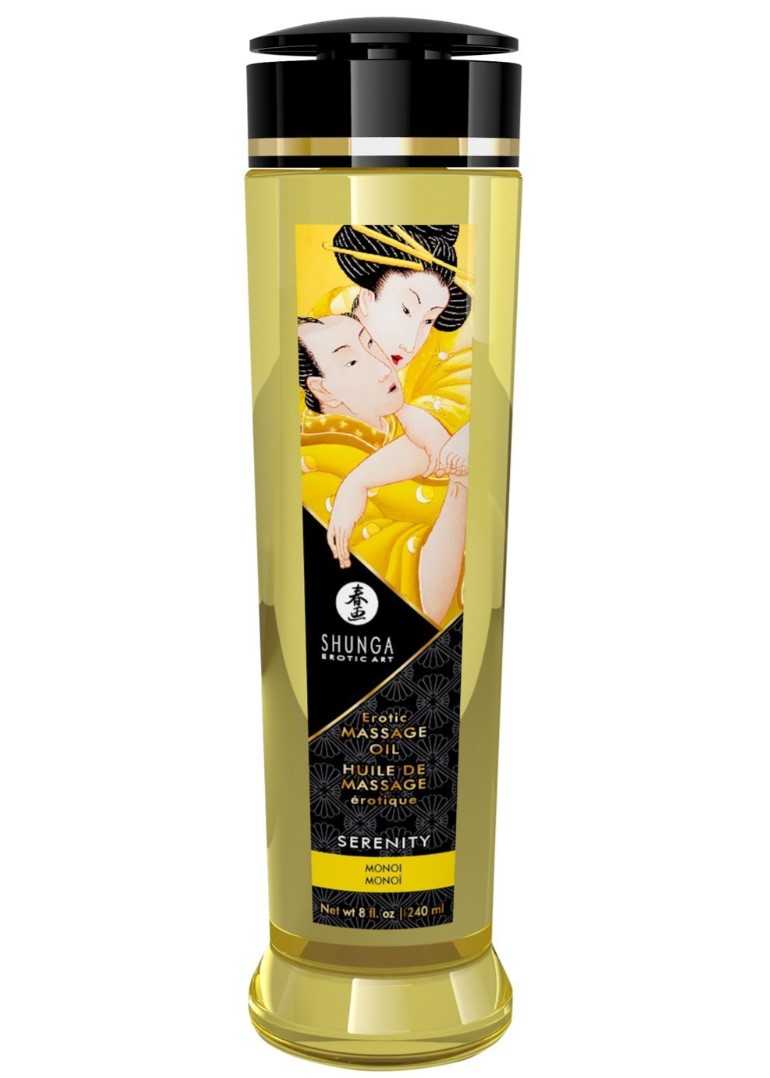 Ulei de Masaj Erotic Serenity Shunga, Monoi, 240 ml, #2, Erotic24.ro