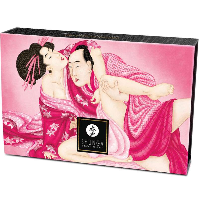 Set Cadou Shunga Kissable Massage Powder, Aroma Zmeura, 75 gr, Nr. 4, Erotic24.ro
