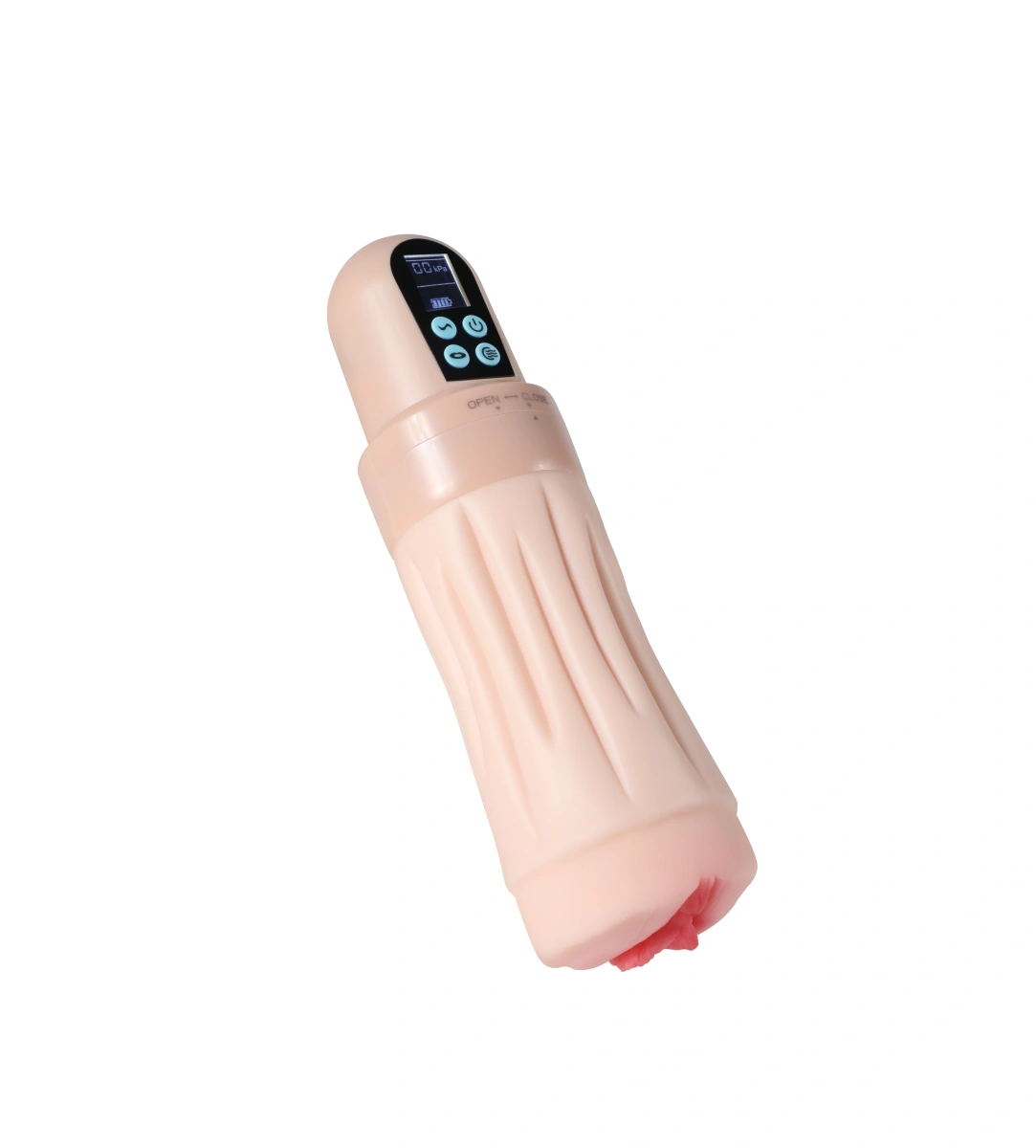 Masturbator Pussy Automatic, Vibratii, Suctiune, Ecran LCD, Material Superskin, Incarcare USB, 28 cm, #4, Erotic24.ro