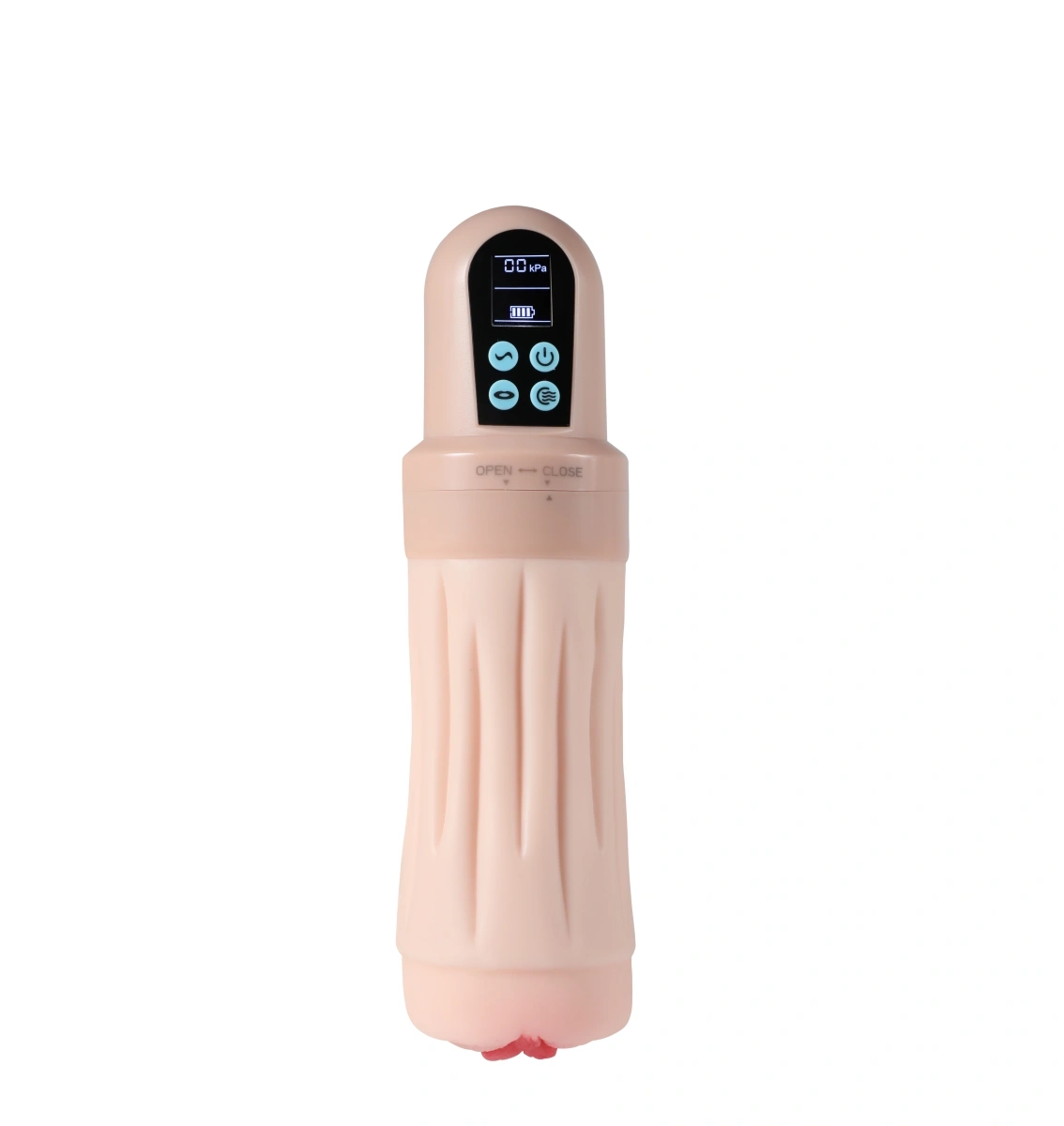 Masturbator Pussy Automatic, Vibratii, Suctiune, Ecran LCD, Material Superskin, Incarcare USB, 28 cm, #3, Erotic24.ro