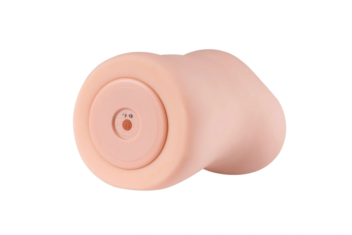 Masturbator Dublu Eden, 10 Moduri Vibratii, Material Superskin, USB Magnetic, Natural, 0.9 kg, 18 cm, #5, Erotic24.ro