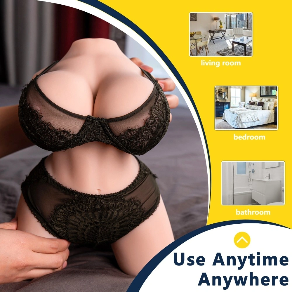 Masturbator Dublu Frieda Vagin si Anus, 10 Moduri Vibratii, Material Superskin, USB Magnetic, Natural, 4.2 kg, 36 cm, #4, Erotic24.ro