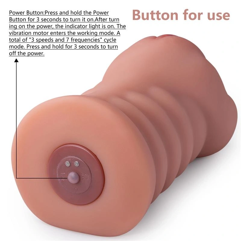 Masturbator Dublu Ramar, 10 Moduri Vibratii, Material Superskin, USB Magnetic, Maro, 0.85 kg, 18.5 cm, #14, Erotic24.ro