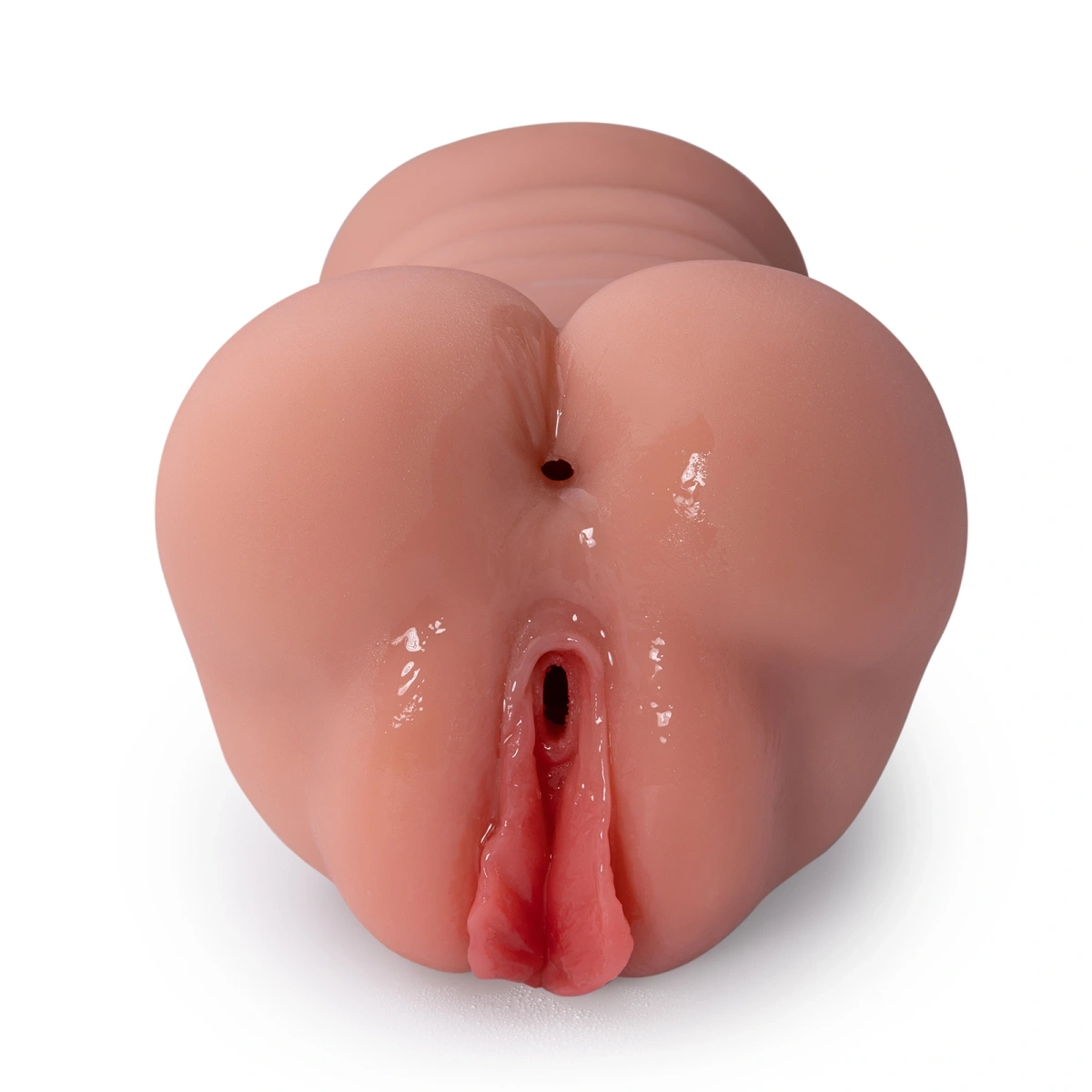 Masturbator Dublu Ramar, 10 Moduri Vibratii, Material Superskin, USB Magnetic, Maro, 0.85 kg, 18.5 cm, #6, Erotic24.ro