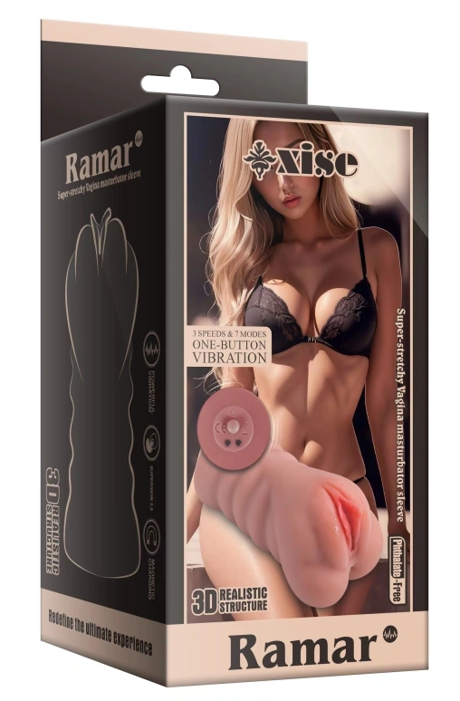 Masturbator Dublu Ramar, 10 Moduri Vibratii, Material Superskin, USB Magnetic, Maro, 0.85 kg, 18.5 cm, #19, Erotic24.ro