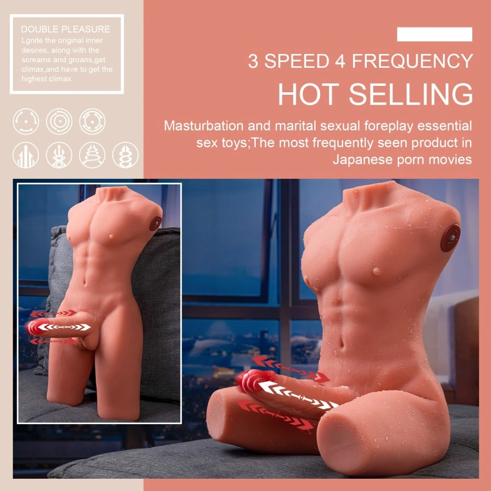 Masturbator Jason Ass&Dildo, 7 Moduri Impingere si Vibratii, SuperSkin, USB, Natural, 8 kg, #9, Erotic24.ro