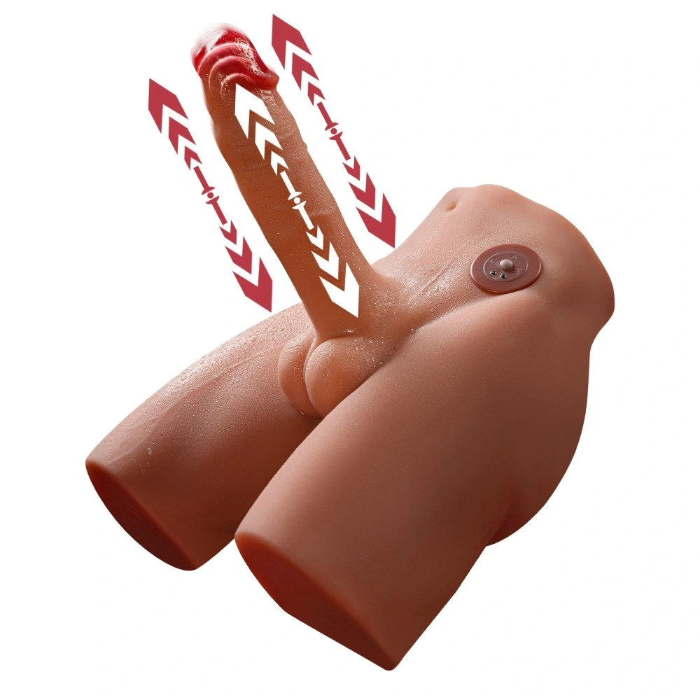 Masturbator Jason Ass&Dildo, 7 Moduri Impingere si Vibratii, SuperSkin, USB, Natural, 2.7 kg, Nr. 4, Erotic24.ro