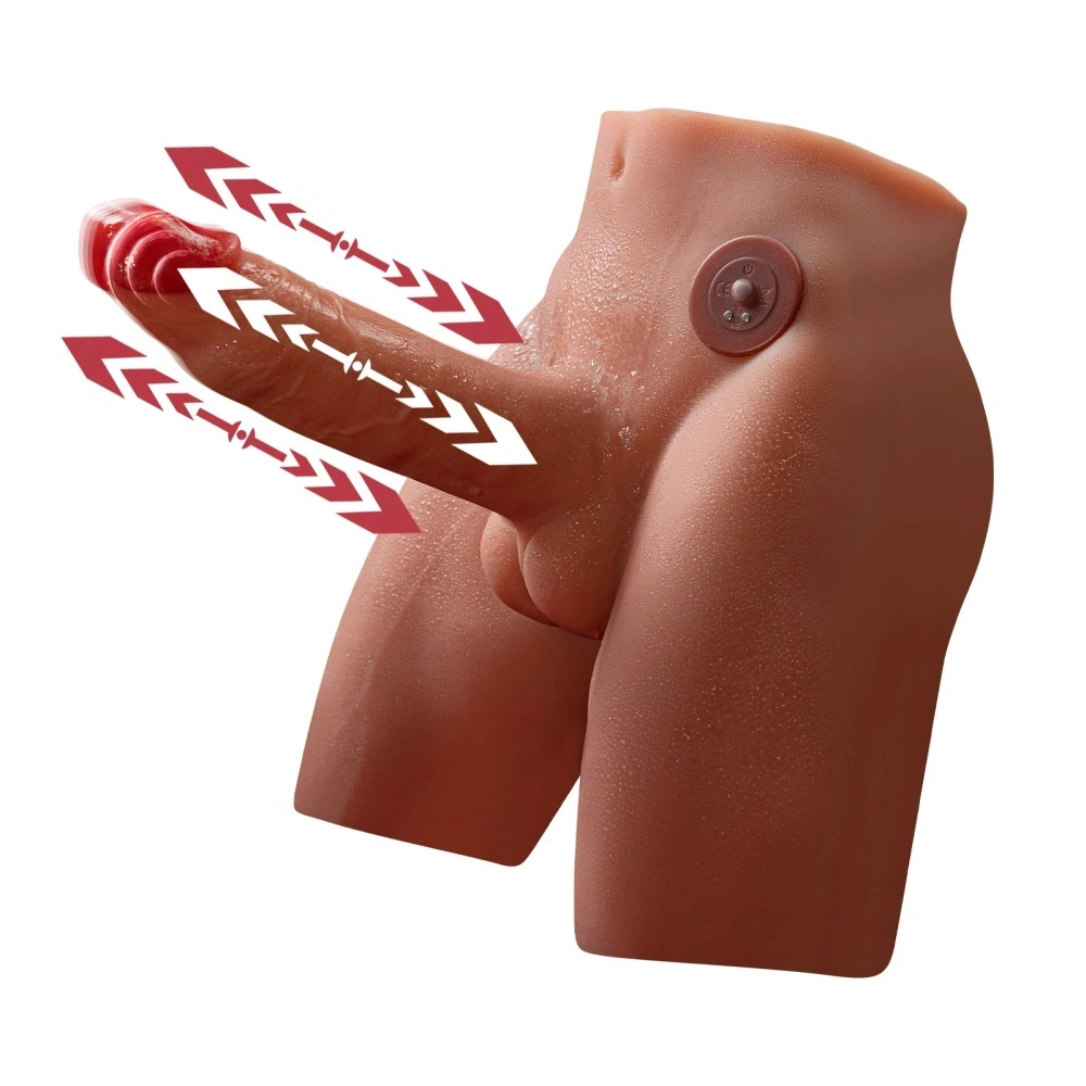 Masturbator Jason Ass&Dildo, 7 Moduri Impingere si Vibratii, SuperSkin, USB, Natural, 2.7 kg, Nr. 2, Erotic24.ro