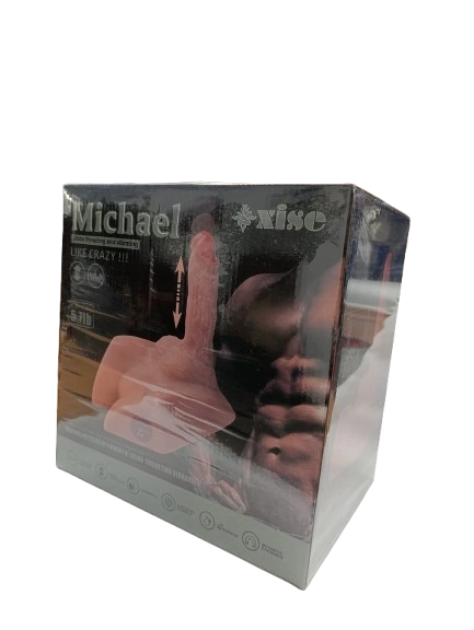 Masturbator Michael Ass&Dildo, 7 Moduri Impingere si Vibratii, SuperSkin, USB, Natural, 2.6 kg, #18, Erotic24.ro