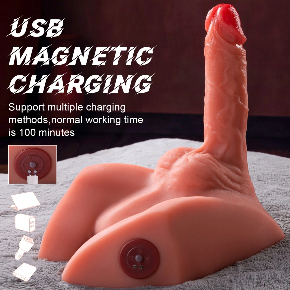Masturbator Michael Ass&Dildo, 7 Moduri Impingere si Vibratii, SuperSkin, USB, Natural, 2.6 kg, #14, Erotic24.ro