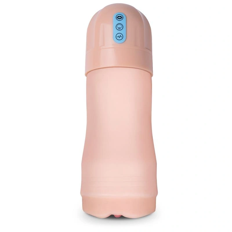 Masturbator Suctroker Pussy, Vibratii, Suctiune, Material Superskin, USB, Natural, 25 cm, #4, Erotic24.ro