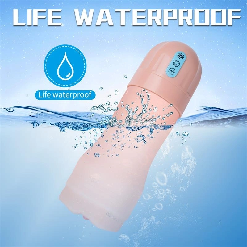 Masturbator Suctroker Pussy, Vibratii, Suctiune, Material Superskin, USB, Natural, 25 cm, #5, Erotic24.ro