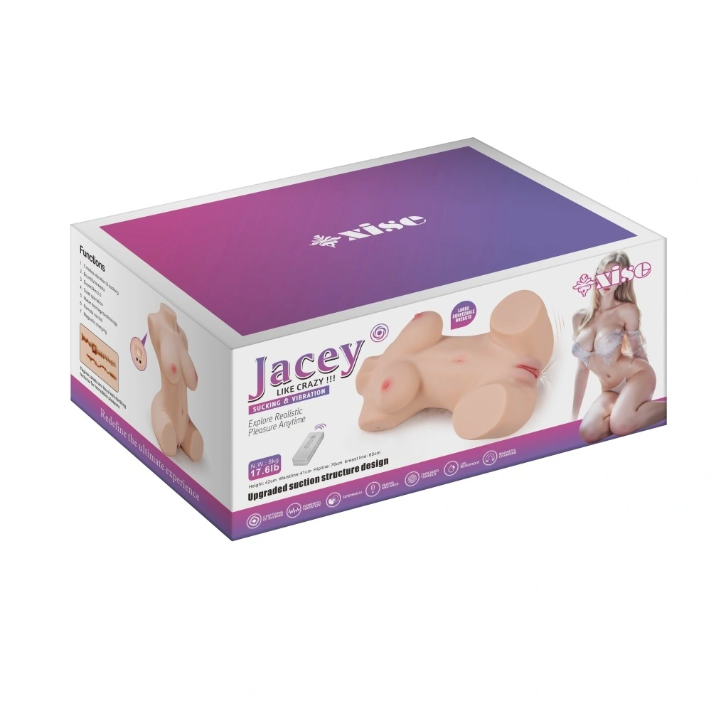 Masturbator Dublu Jacey, Remote Control, 5 Moduri Suctiune si 5 Moduri Vibratii, 2 Canale de Penetrare, Superskin, USB Magnetic, Natural, 7 kg, #9, Erotic24.ro