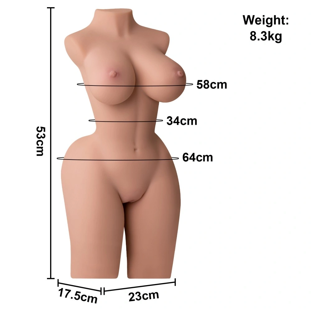 Masturbator Dublu Page, Vagin si Anus, Fund Bombat, TPE Realist, Natural, 8.2 kg, Nr. 12, Erotic24.ro