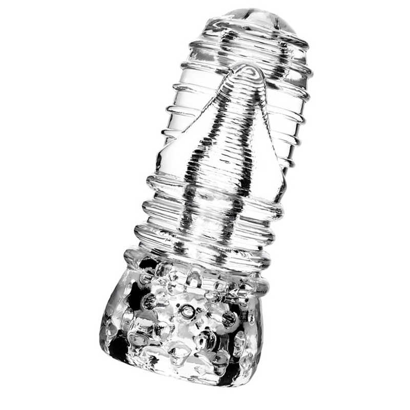 Masturbator Lingam Savitri Flexibil TPE Transparent 14 cm, #2, Erotic24.ro