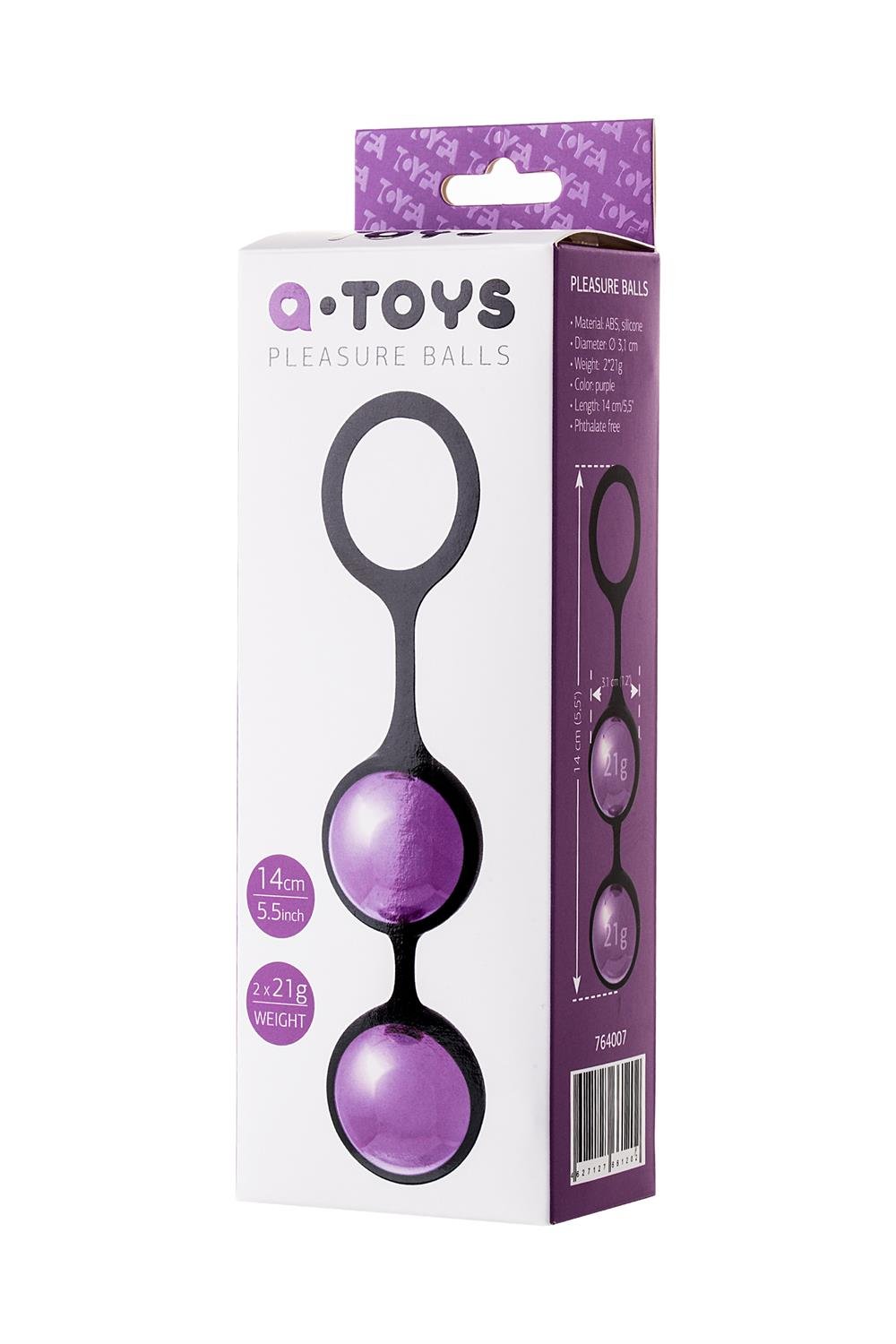 Bile Vaginale A-toys Pleasure Balls, Mov, 14 cm, Nr. 7, Erotic24.ro