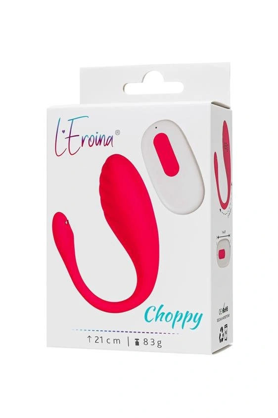 Ou Vibrator Choppy, Bluetooth Control, 10 Moduri Vibratii, Silicon, Roz, #2, Erotic24.ro
