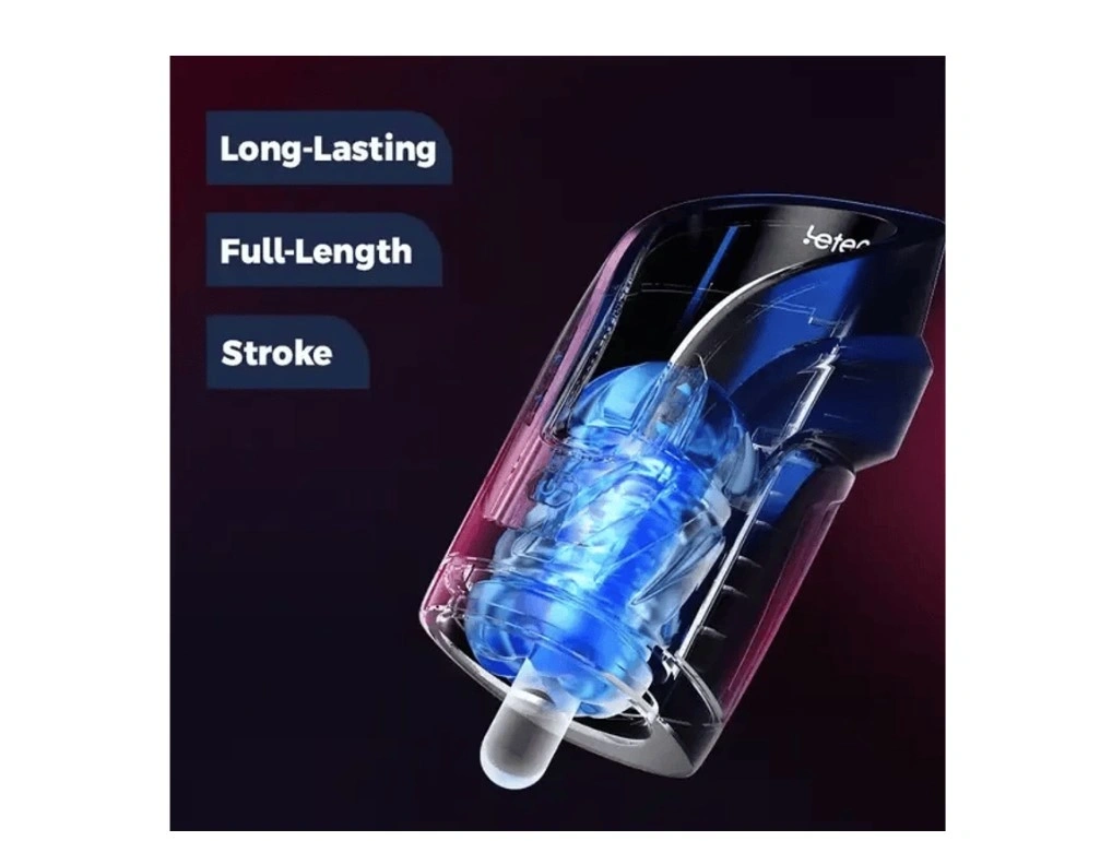 Masturbator Leten Auto Thrusting-Luxury, Functie Telescopica, 10 Moduri+10 Viteze, USB, Negru, #7, Erotic24.ro