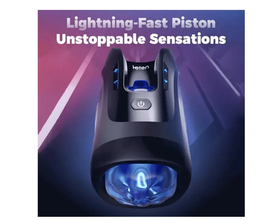 Masturbator Leten Auto Thrusting-Luxury, Functie Telescopica, 10 Moduri+10 Viteze, USB, Negru, #5, Erotic24.ro