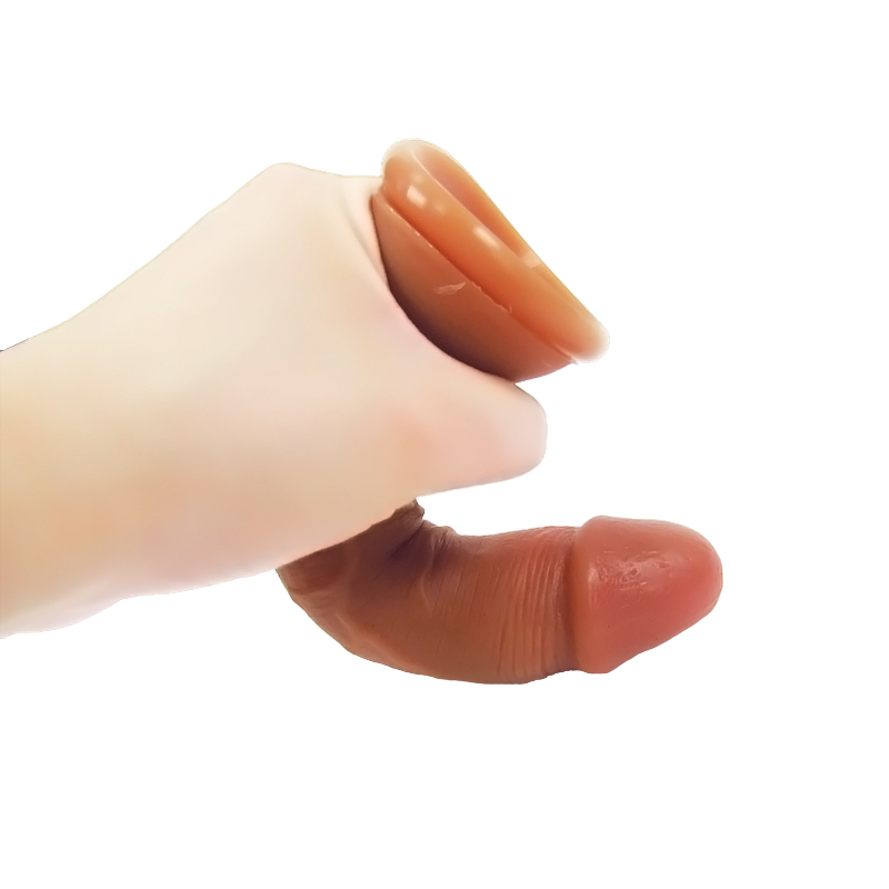 Dildo Realist Roxy Strat Dublu Silicon Natural 18 cm Passion Labs, Nr. 1, Erotic24.ro