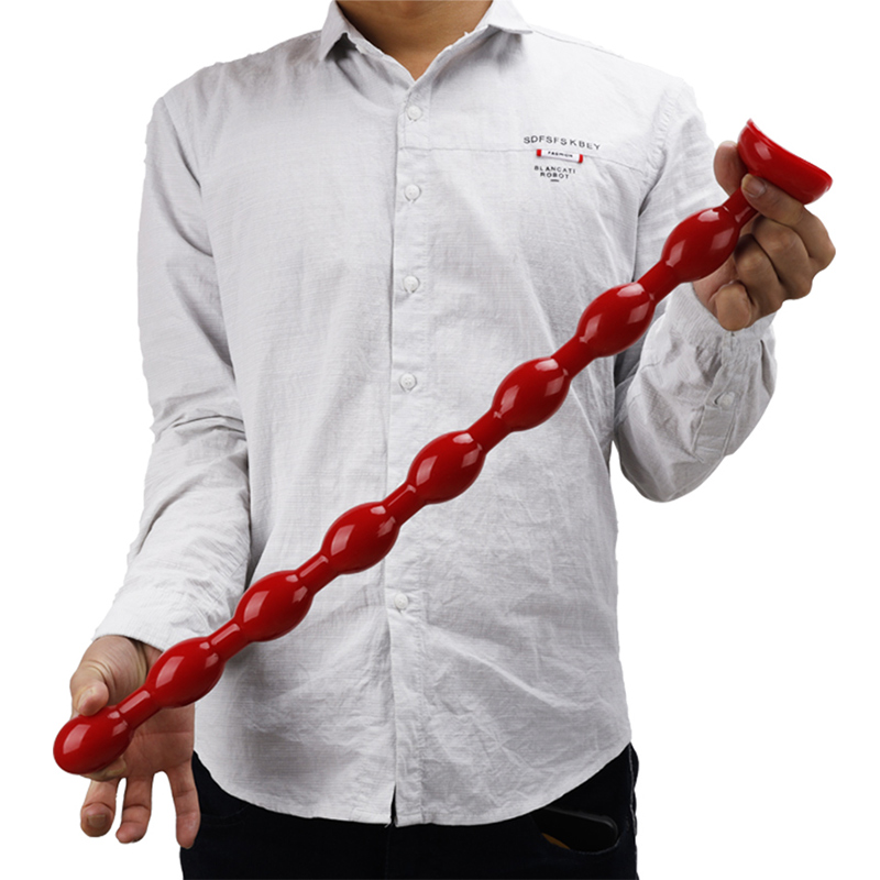 Bile Anale Expert Level Rosu 50 cm, #2, Erotic24.ro