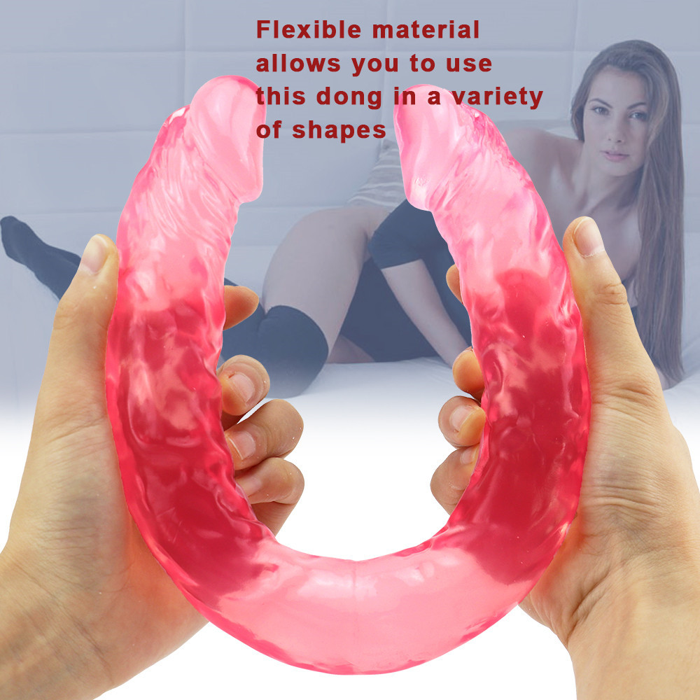 Dildo Realist Dublu Marya 40 cm Roz Guilty Toys, Nr. 4, Erotic24.ro