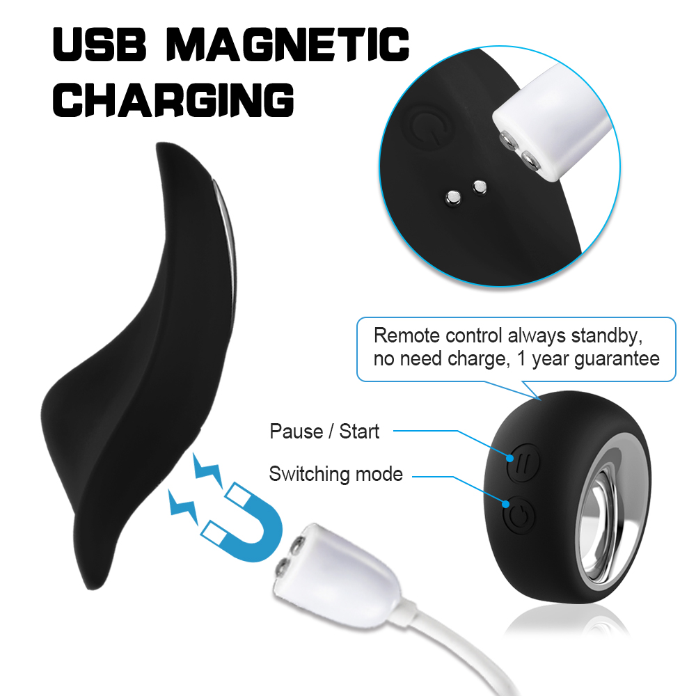 Vibrator Panty Vera Remote Control 12 Moduri Vibratii Silicon USB Negru Mokko Toys, #3, Erotic24.ro