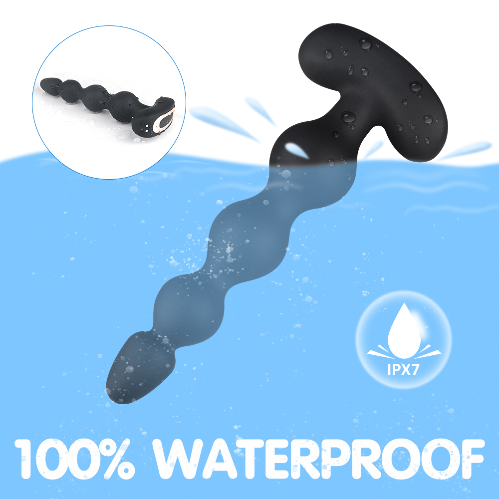 Bile Anale Andrew Remote Control Silicon USB Negru Mokko Toys, Nr. 7, Erotic24.ro