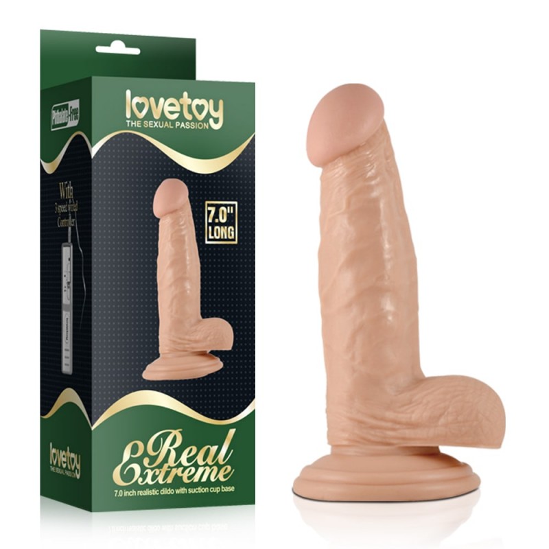 Dildo Realist Real Extreme cu Ventuza Natural 17 cm, Nr. 4, Erotic24.ro