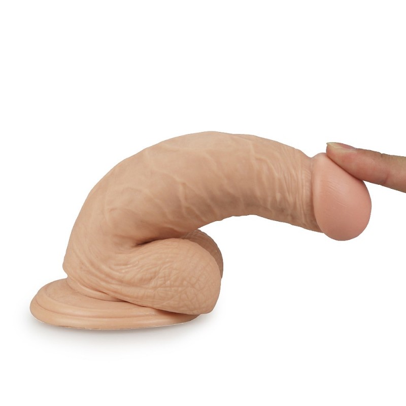 Dildo Realist Real Extreme cu Ventuza Natural 17 cm, Nr. 3, Erotic24.ro
