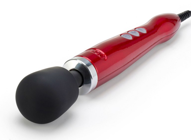 Vibrator Doxy Die Cast Metal Wand Massager, Rosu, #2, Erotic24.ro