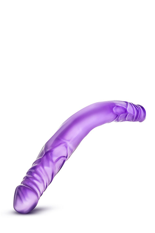 Dildo Dublu B Yours, PVC, Violet, 35 cm, Nr. 3, Erotic24.ro