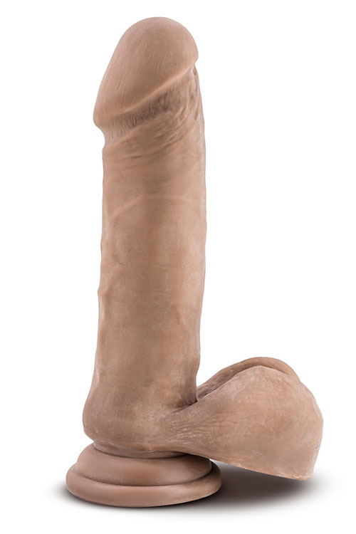 Dildo Au Naturel Sensa Feel TPE Dubla Densitate, Maro, 20.5 cm, #2, Erotic24.ro