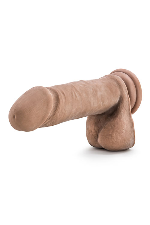 Dildo Au Naturel Sensa Feel TPE Dubla Densitate, Maro, 20.5 cm, #4, Erotic24.ro